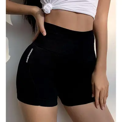 Women's High Waist Yoga Shorts, Tummy Control, Quick Dry Summer Sports Shorts - 3