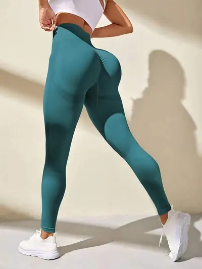 Seamless Yoga Leggings, High-Waist, Butt-Lifting - 10