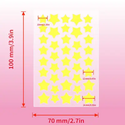 Star-Shaped Colorful Hydrocolloid Acne Patch with Portable Box - 10