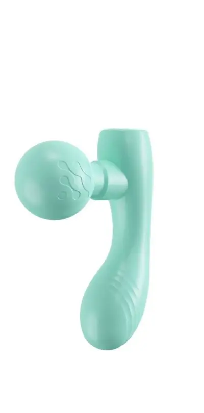 Doppelkopf-Mini-Massagepistole mit Hochfrequenz-Vibration, tragbar - 9