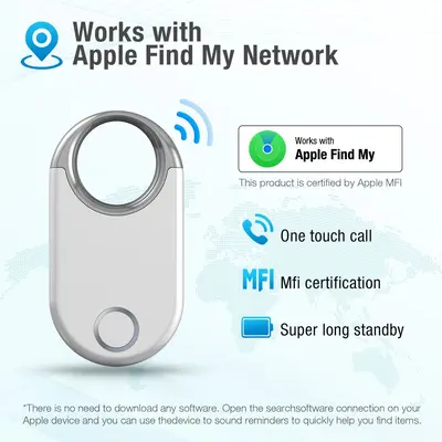 Cross-border MFI anti-loss device keychain FindMy item tracker luggage locator global positioning