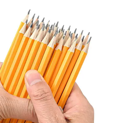 HB Pencil Yellow Hexagonal Barrel for School Exams - 6