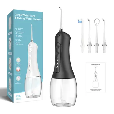 420ml su deposulu elektrikli ağız duşu, taşınabilir, 4 seviye - 7