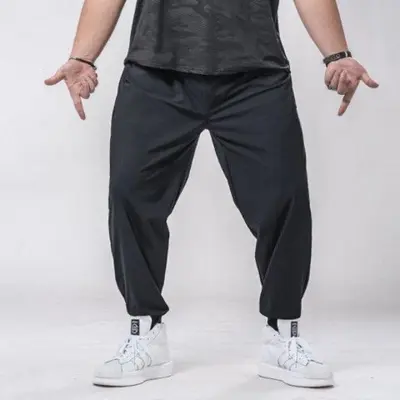 Herren-Sporthose, gefüttert, verdickt, elastisch, Herbst-Winter - 8
