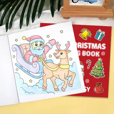 Noel boyama kitabı, 40 sayfa, 4 yaş üstü çocuklar için - 5