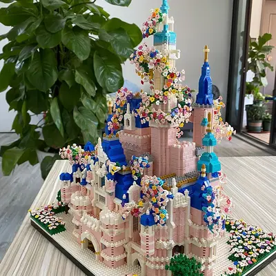 Rüya Prenses Kalesi Yapı Blokları Seti, Eğitici Puzzle Modeli, Kız Çocuk Hediyesi - 4