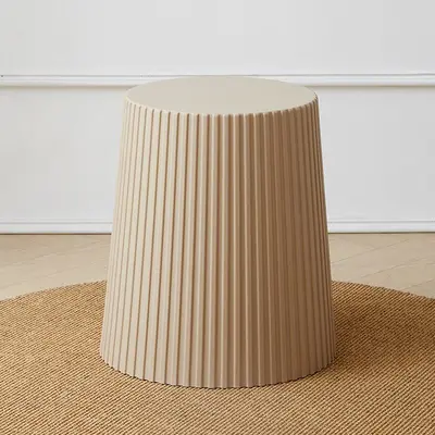 Scandinavian Round Small Coffee Table, Modern Minimalist Living Room Table - 6