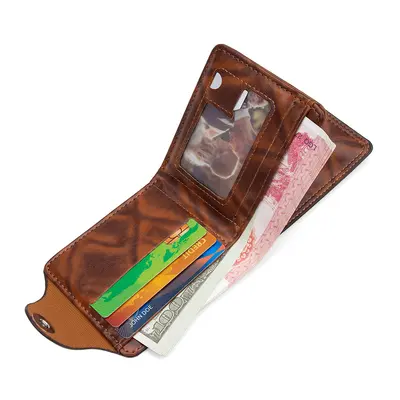 GEFEYA Kurze Herrenbrieftasche mit Dollar-Prägung und Magnetklappe - 5