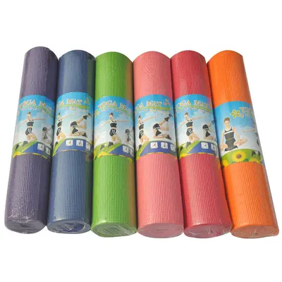 PVC Yoga Matı, 6 MM, Kaymaz, Kalın, Başlangıç Seviyesi - 1