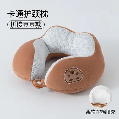 Capybara U-shaped neck pillow, multifunctional - 9