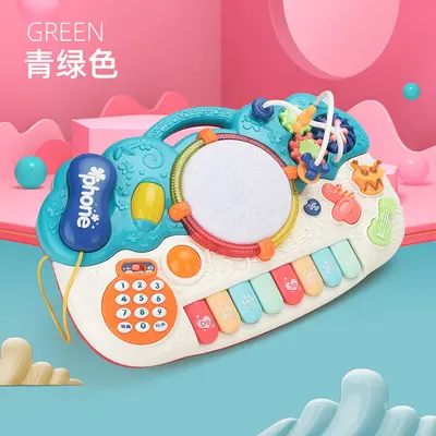 儿童玩具琴多功能益智绕珠宝宝电子琴儿童乐器3-6岁早教电子玩具1