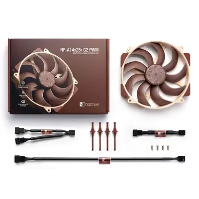 Owl NF-A14X25 G2 PWM 14cm Case Fan with Smart Temperature Control - 9