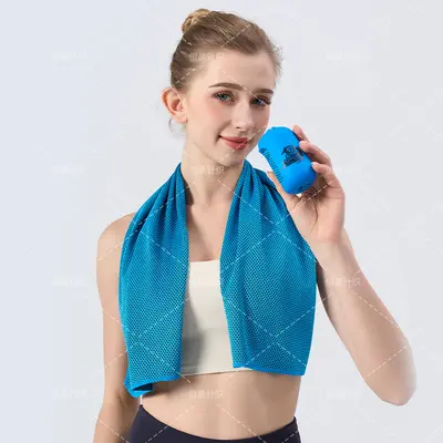 Mini silikon seti yaz soğuk hissi hızlı kuruyan buz tatlı koşu bisiklet sudleme havlusu spor soğutma havlusu toptan - 7