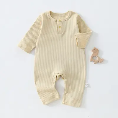 Baby-Strampler aus Baumwolle, 95 % Baumwolle, nahtlos, Frühling und Herbst - 9