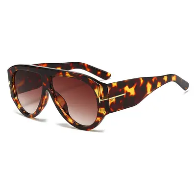 Damen-Sonnenbrille, große Pilotenform, Retro-Design, UV-Schutz - 3