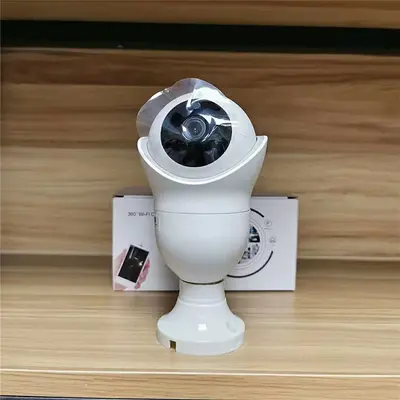 Lamba tipi 1080p 5G WiFi kamera, 360° akıllı takip - 4