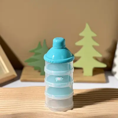 Tragbare Babymilchpulver-Box mit 3 Fächern, luftdicht - 12