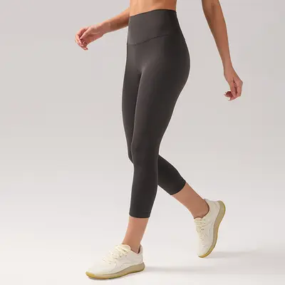 Damen-Yogahose, hohe Taille, Po-Lifting, 7/8, 21" - 9