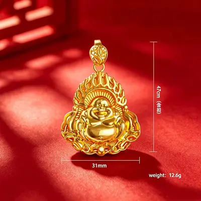 Vietnam kumlu altın erkek kolye, altın kaplama, ejderha zincir - 12