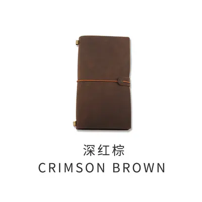 Genuine Leather Vintage Travel Notebook, Handmade Loose-Leaf, Engravable - 10