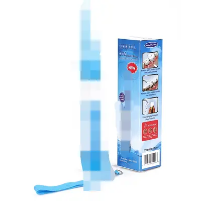 Manuelle Munddusche mit Pumpe und Nasendusche, Blau