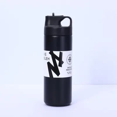 Stainless steel sports water bottle wide-mouth large capacity - 11