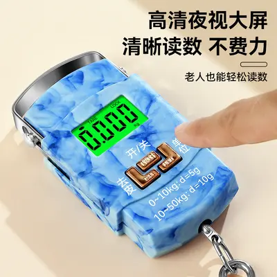 High-precision fishing express scale portable hand scale electronic weighing scale gram scale accurate vegetable sales spring hanging scale electronic balance