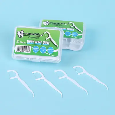 Disposable floss picks, 50 pieces