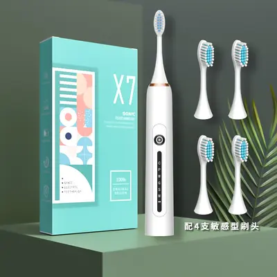 新款电动牙刷充电款男女学生成人款软毛防水声波震动家用情侣牙刷