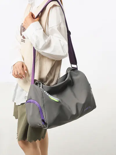Sports Crossbody Bag Women Large Capacity Waterproof Travel Bag Couples Dry Wet Separation Yoga Swimming Fitness Bag Single Shoulder Bag