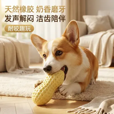 Fıstık Şekilli Köpek Çiğneme Oyuncağı Tüm Boyutlar - 3