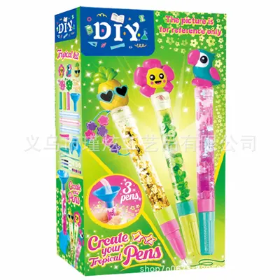 Magic sand pen DIY children's pen set in gift box, STEM educational toy - 7