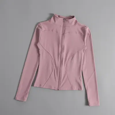 Damen-Fitnessjacke, schlank geschnitten, schnelltrocknend, mit Sonnenschutz, langärmlig - 10