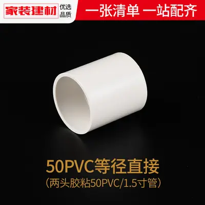 PVC Straight Pipe Fittings for Water Supply, Sizes 20/25/32/40/50/63/75 - 11