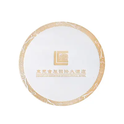 Tek Kullanımlık Kağıt Bardak Altlığı, Logo Baskılı Seçenekli, Emici