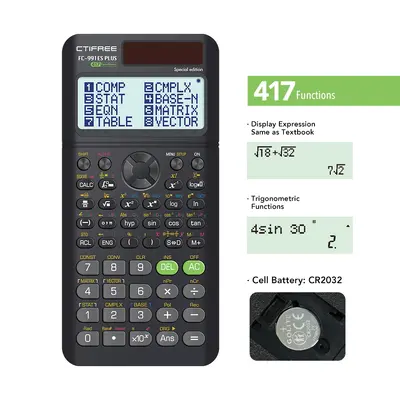 fx-991ES PLUS 2nd Scientific Calculator for Students, Matrix and Complex Numbers