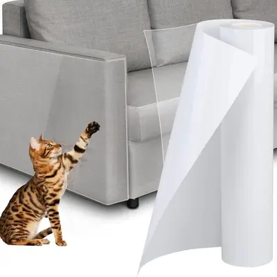 Katzenkratzschutz transparente PVC-Möbelaufkleber, abnehmbar