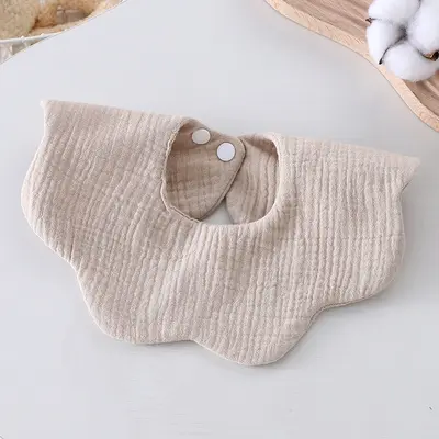 Baby Double-Sided Waterproof Bib, Pure Cotton, 0-3 Years - 9