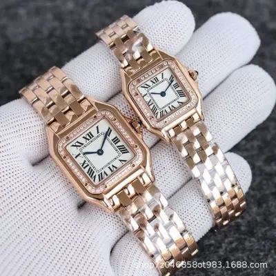 Cheetah Classic Stainless Steel Square Quartz Women's Watch - 5