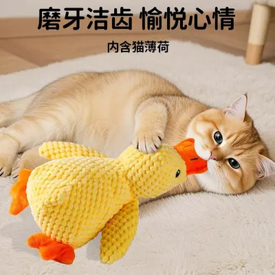 Cat Toy with Plush Catnip, Crinkle Paper and Teaser Wand