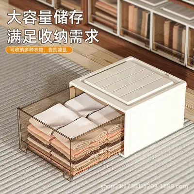 Drawer storage box, transparent, large capacity - 9