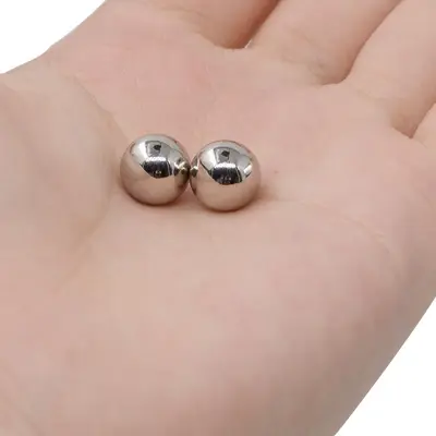 Edelstahl-Magnet-Brustwarzenklemmen und Cockring 2-in-1-Set