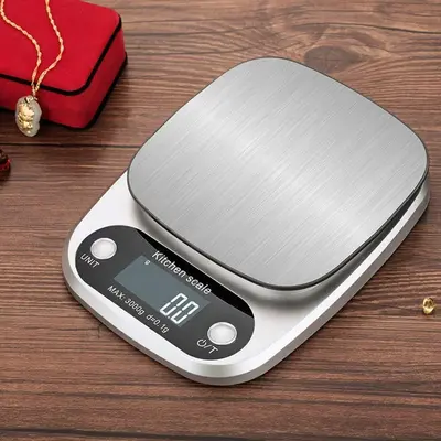 Cross-border stock kitchen electronic scale C305 cooking scale waterproof stainless steel household 10kg food scale kitchen scale
