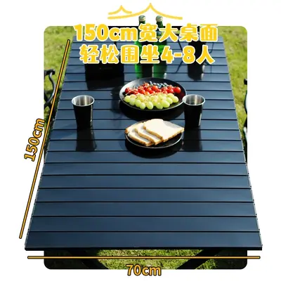 ✅ Açık hava yumurta rulosu masası karbon çelik katlanır masa sandalye Kermit sandalye kamp katlanır masa ve sandalye seti toptan