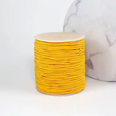 Renkli Yuvarlak Elastik Lastik İp 1,0 mm, DIY Saç Aksesuarı Malzemesi - 11