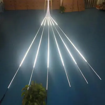 LED'li aydınlatmalı, akan su ışığı takip eden, 24V alçak voltajlı, dış mekan su geçirmez düğün atmosferi ışığı