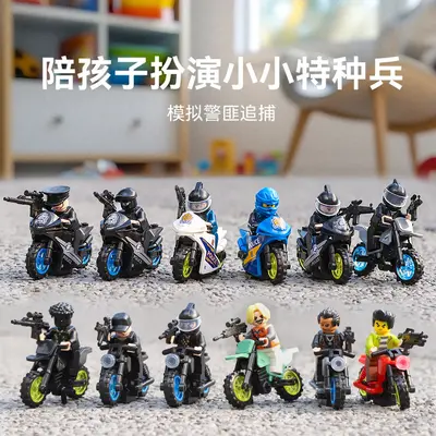 幻影摩托车战车物兼容乐高人仔男孩忍者拼图积木儿童拼装益智玩具 - 7