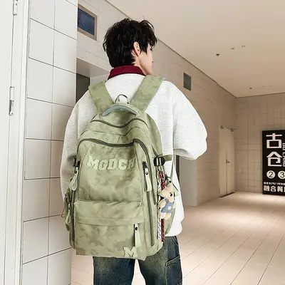 Großer Rucksack im Korea-Stil mit Laptopfach - 10