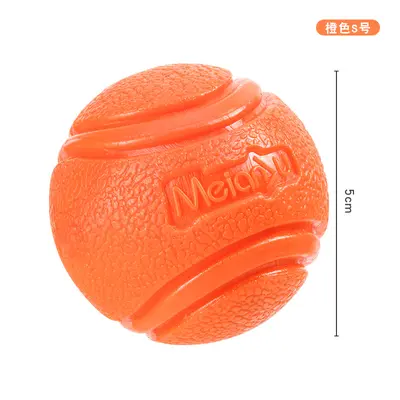 Chew-Resistant Solid Rubber Bouncy Ball for Dogs, Soft and Gentle on Gums - 7