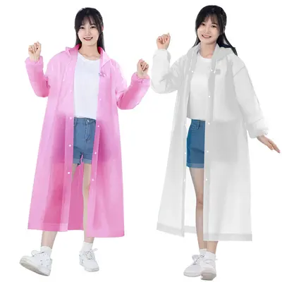 EVA Disposable One-Piece Raincoat